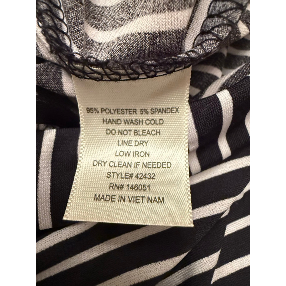 NWT Women's Monteau Navy & White Striped Tie Waist Sleeveless Jumpsuit S - Picture 12 of 14